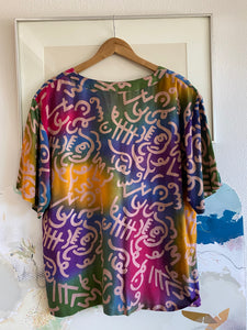 90s casual rayon pull-over