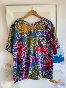 90s casual rayon pull-over